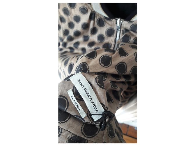 Isabel Marant Cazadora Bomber Teddy Reversible Caramelo Algodón - vista 9