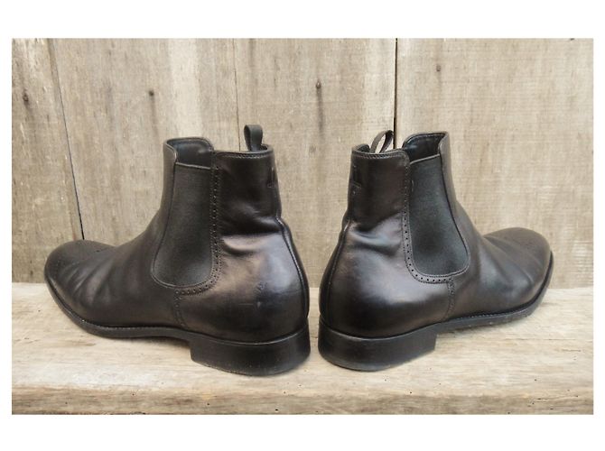 Prada Chelsea Boots Black Leather 43 - view 4