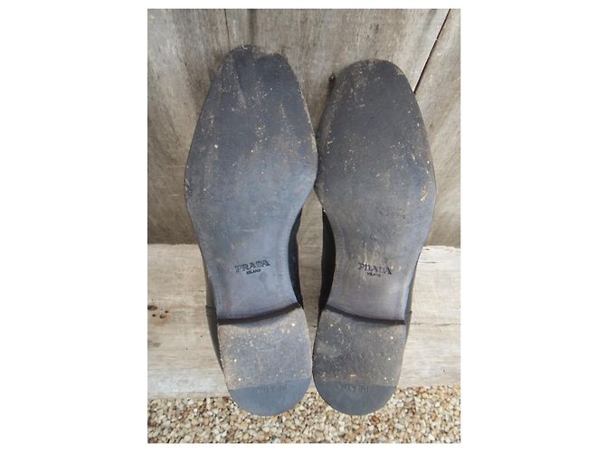 Prada Chelsea Boots Black Leather 43 - view 5