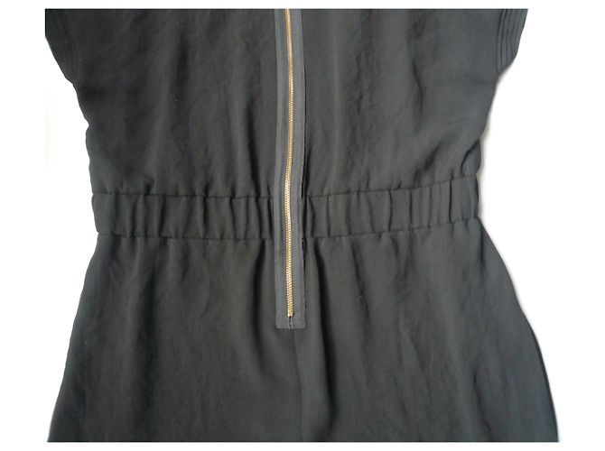 Autre Marque COTELAC Schwarzes Midikleid zerknittert T-Typ1 Neuve - Ansicht 9