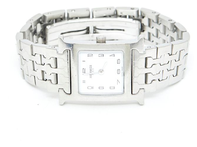 Hermès ORA H MM FULL ACCIAIO Argento - vista 2