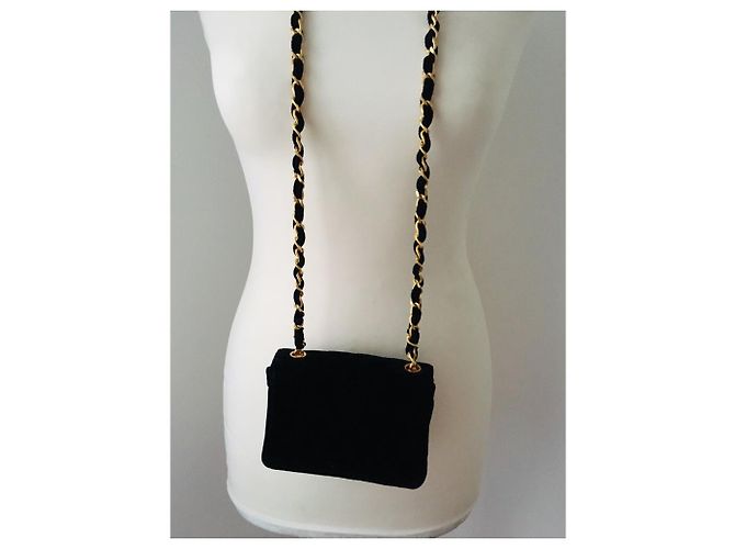 Borsa Chanel nano 2.55 Nero - vista 4