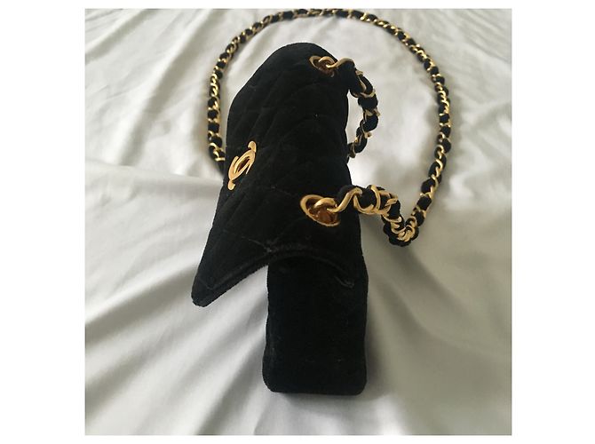 Borsa Chanel nano 2.55 Nero - vista 5