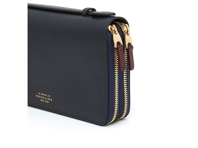 Smythson ORGANIZER GIORNO BLU SCURO NUOVO - vista 2