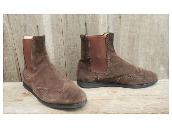 Salvatore Ferragamo Mis botas Ferragamo p 40 Marrón oscuro - vista 2