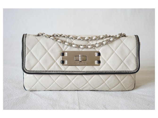 Chanel Borse Nero Beige - vista 8