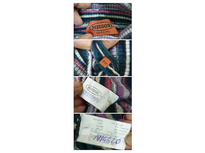 Missoni Rollkragenpullover aus Wolle mehrfarbig Mehrfarben - Ansicht 2