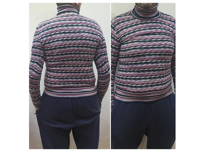 Missoni Rollkragenpullover aus Wolle mehrfarbig Mehrfarben - Ansicht 3