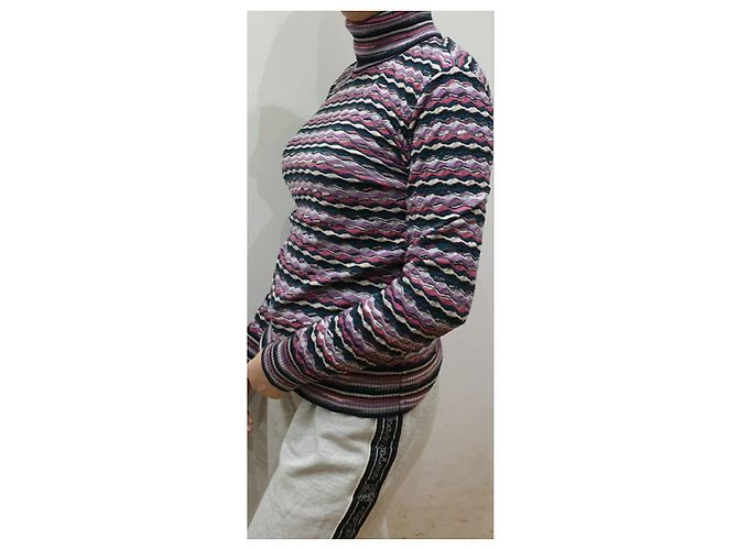 Missoni Rollkragenpullover aus Wolle mehrfarbig Mehrfarben - Ansicht 4