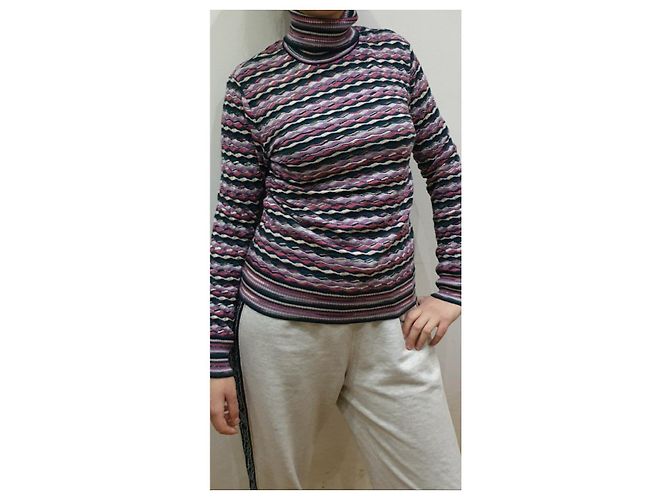 Missoni Rollkragenpullover aus Wolle mehrfarbig Mehrfarben - Ansicht 5