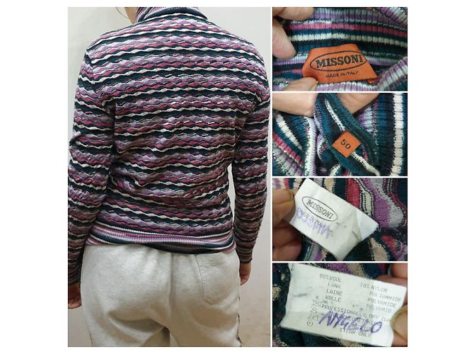 Missoni Rollkragenpullover aus Wolle mehrfarbig Mehrfarben - Ansicht 6