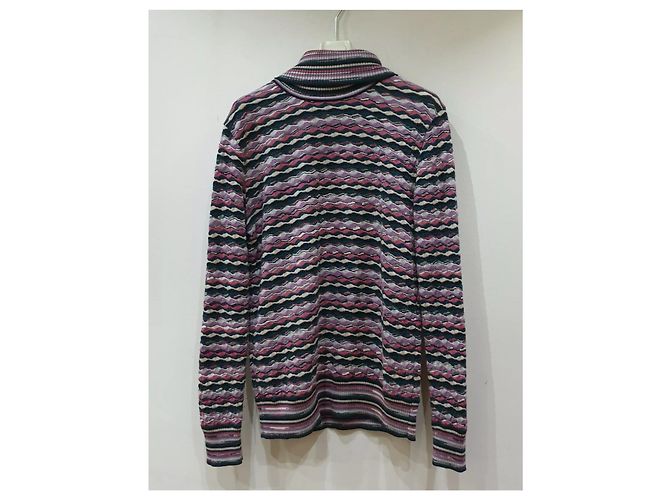 Missoni Rollkragenpullover aus Wolle mehrfarbig Mehrfarben - Ansicht 7