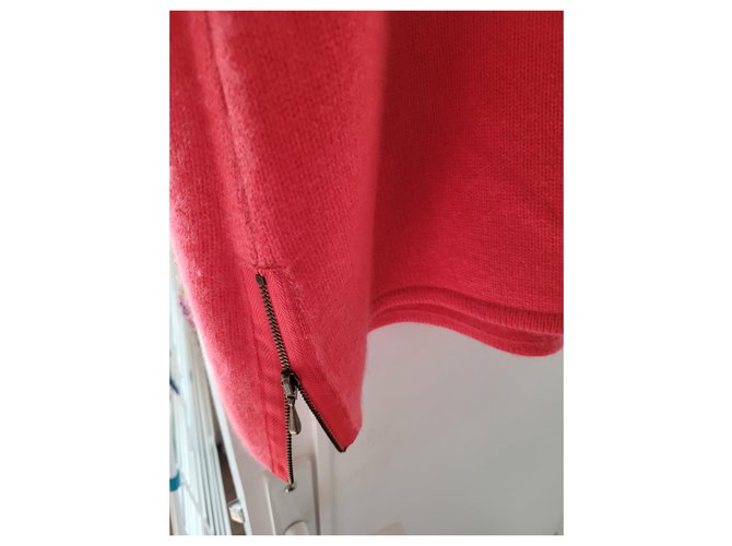 Autre Marque Kaschmirpullover pfirsich mit Pailletten Details Angeln - Ansicht 2