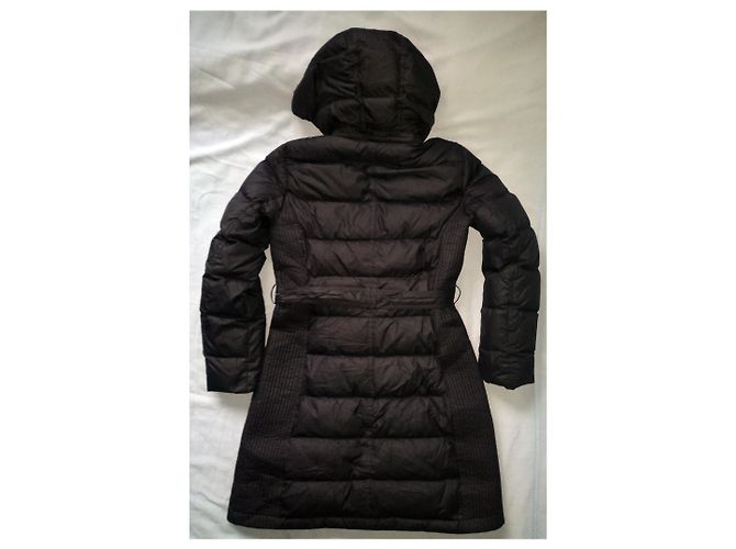 Burberry Brit Mittellanger 'Winterleigh' Black Belted Hooded Quilted Down & Feathers Puffer Coat - Ansicht 5