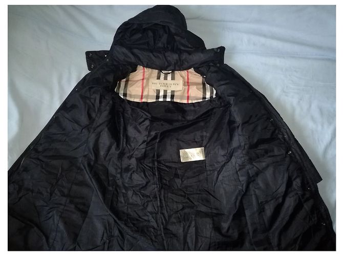 Burberry Brit Mittellanger 'Winterleigh' Black Belted Hooded Quilted Down & Feathers Puffer Coat - Ansicht 6