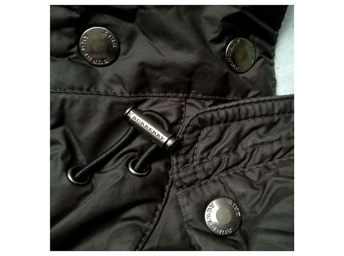 Burberry Brit Mittellanger 'Winterleigh' Black Belted Hooded Quilted Down & Feathers Puffer Coat - Ansicht 8