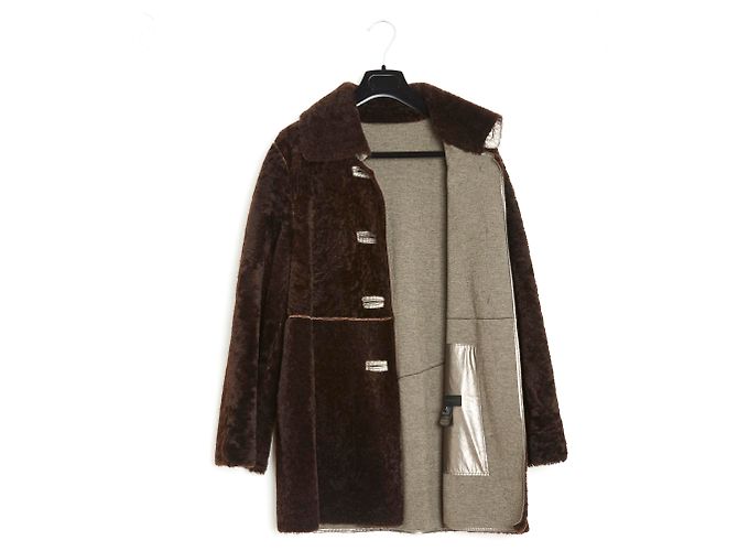 Sylvie Schimmel SHEARLING LANA MARRONE FR38 - vista 2
