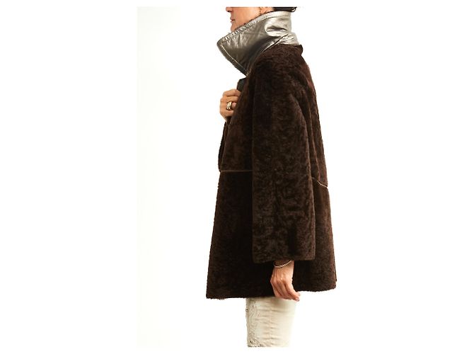Sylvie Schimmel SHEARLING LANA MARRONE FR38 - vista 7