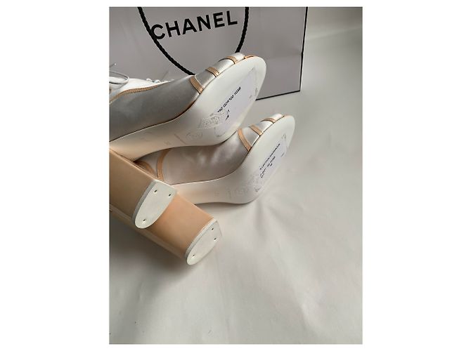 Botines Chanel de seda grises 38 - vista 6