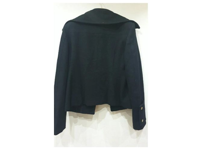 Chaqueta de abrigo negra Gucci Negro - vista 2