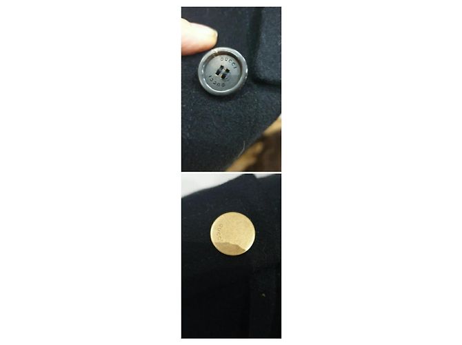Chaqueta de abrigo negra Gucci Negro - vista 7