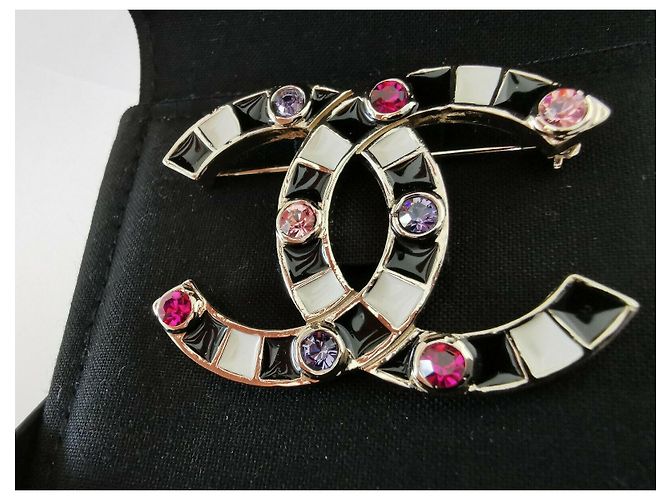 Spilla Chanel con cristalli Multicolore - vista 4
