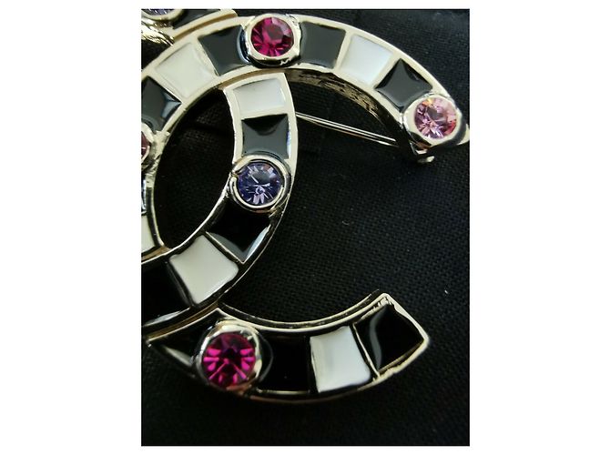 Spilla Chanel con cristalli Multicolore - vista 6