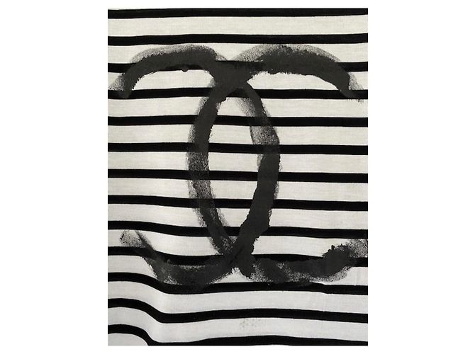 Cambon Chanel marinero Negro Blanco - vista 3