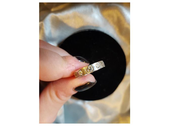 Gucci Icon Ring aus Weißgold mit Diamanten Größe 52 Silber - Ansicht 2