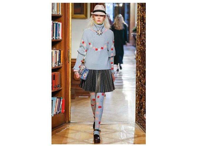 Chanel PS4100 Jersey Runway Cashmere Multicolor Azul claro - vista 17