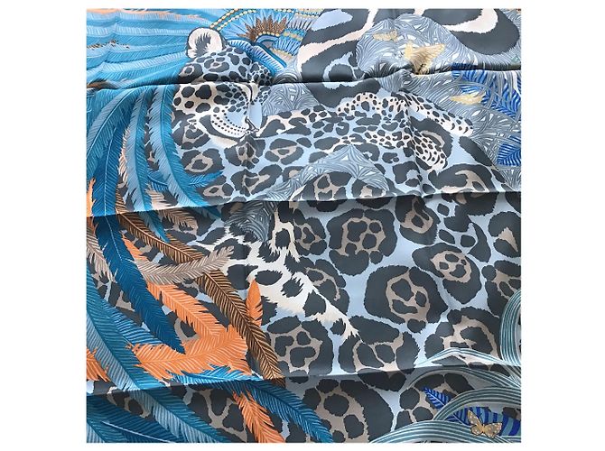 Hermès "jagard quetzal di Alice Shirley Blu - vista 2