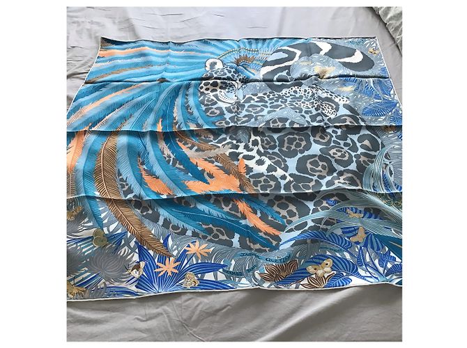 Hermès "jagard quetzal di Alice Shirley Blu - vista 4