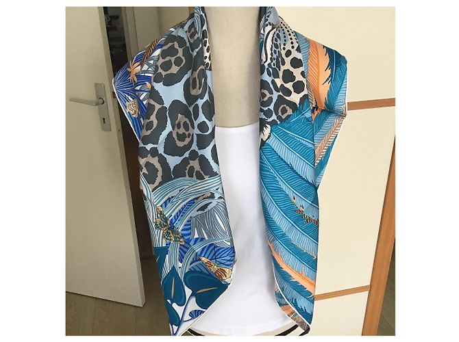 Hermès "jagard quetzal di Alice Shirley Blu - vista 6