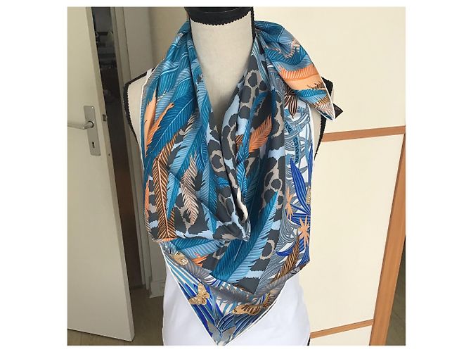Hermès "jagard quetzal di Alice Shirley Blu - vista 8