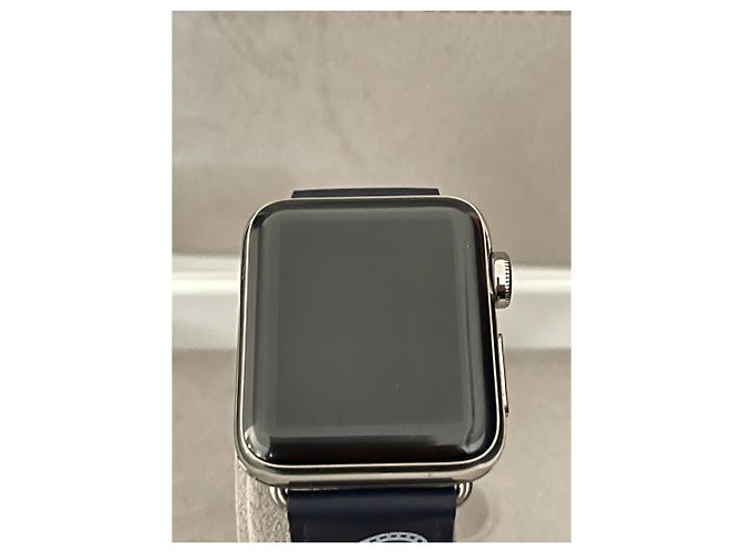 Apple Watch Hermès Series 3 Golden Spur Stahl Silber - Ansicht 4