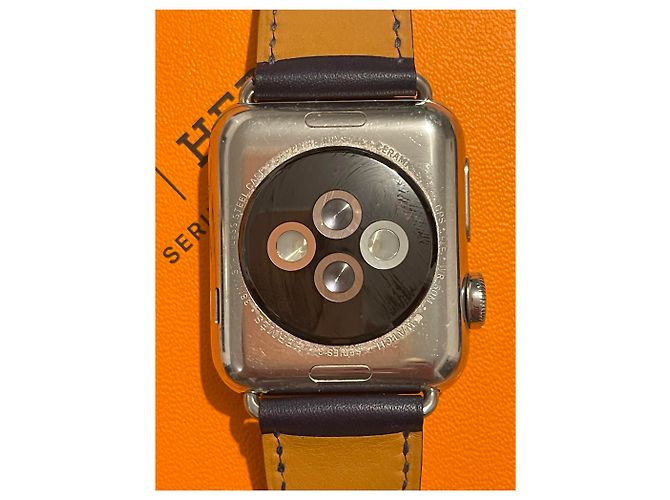 Apple Watch Hermès Series 3 Golden Spur Stahl Silber - Ansicht 9
