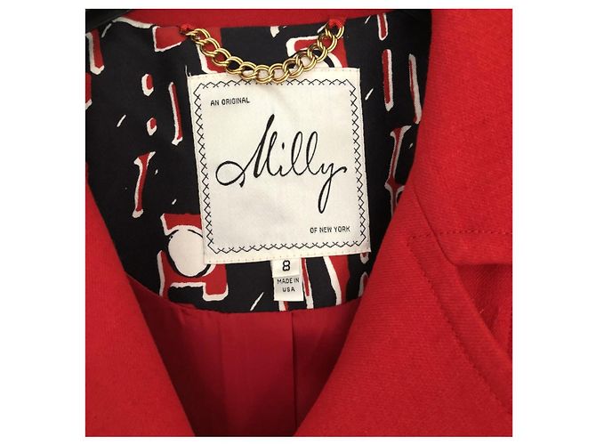 Cappotto NEW MILLY rosso VINTAGE / NP 1689 € - vista 3