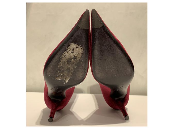 Balenciaga Messer Samt Stiefeletten Lila - Ansicht 8