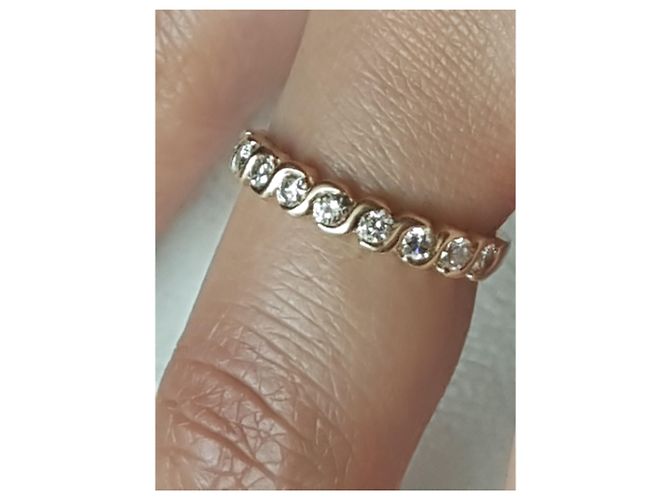 Autre Marque Anello d'oro 18carati e diamanti Giallo - vista 13