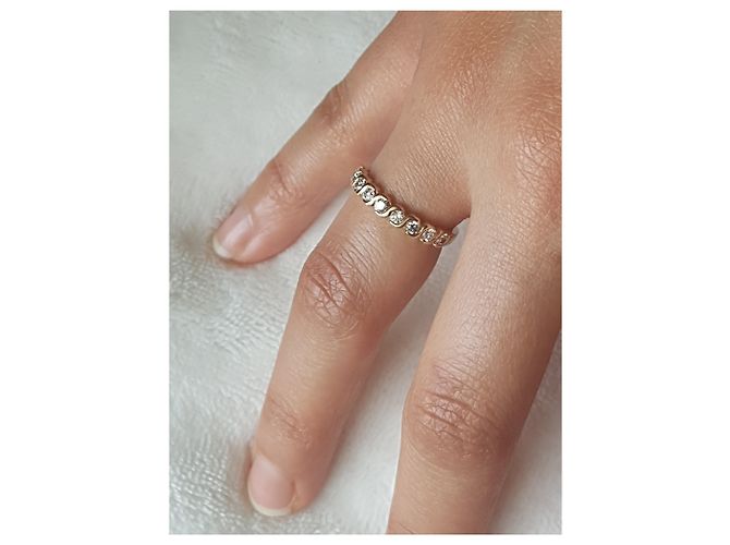 Autre Marque Anello d'oro 18carati e diamanti Giallo - vista 14