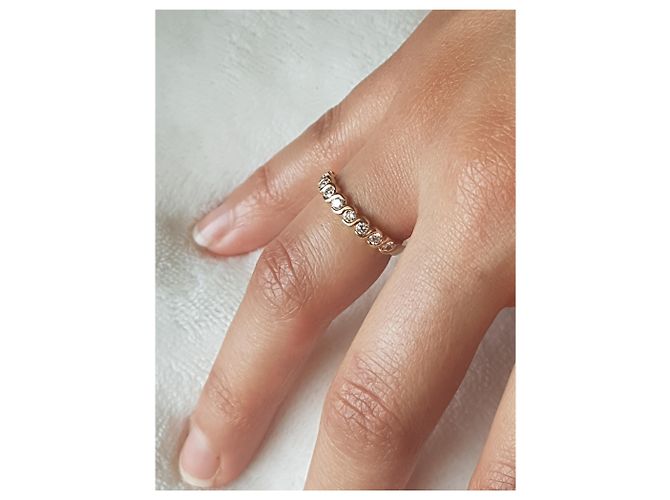 Autre Marque Anello d'oro 18carati e diamanti Giallo - vista 15