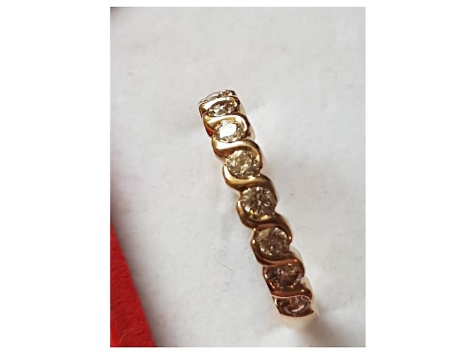 Autre Marque Anello d'oro 18carati e diamanti Giallo - vista 6