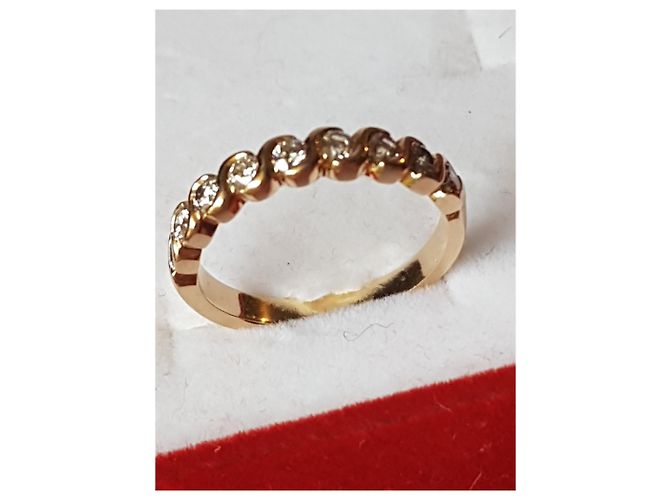 Autre Marque Anello d'oro 18carati e diamanti Giallo - vista 7