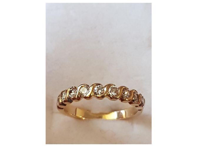 Autre Marque Anello d'oro 18carati e diamanti Giallo - vista 8