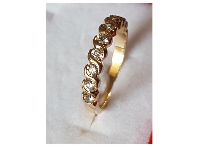 Autre Marque Anello d'oro 18carati e diamanti Giallo - vista 9