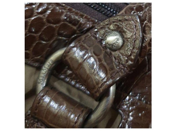 Max Mara borsa tracolla bauletto Marrone - vista 4