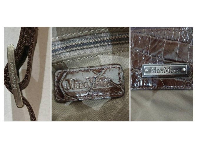 Max Mara borsa tracolla bauletto Marrone - vista 5