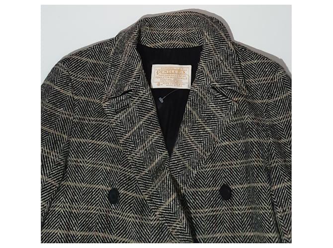 Abrigo de lana Pendleton Beige Gris XL Multicolor - vista 4