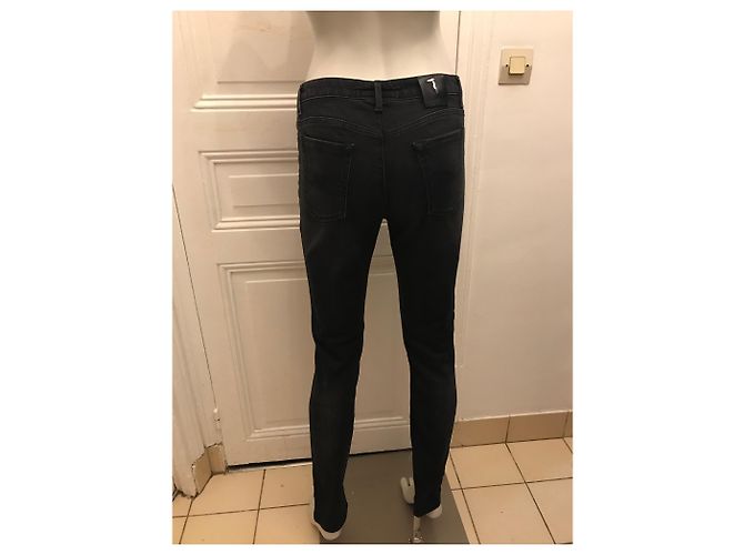Jeans slim negros Trussardi Jeans de denim - vista 3