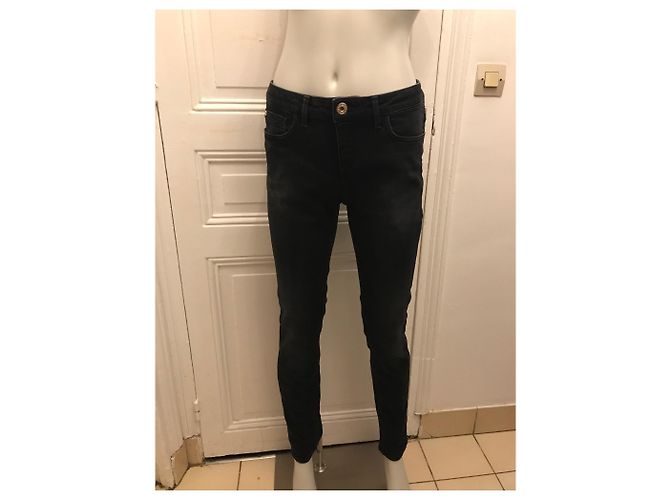 Jeans slim negros Trussardi Jeans de denim - vista 4